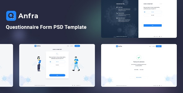 Anfra - Questionnaire Form PSD Template by uigigs