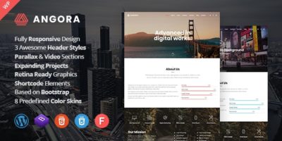 Angora - Responsive One Page Parallax WordPress Theme by AthenaStudio