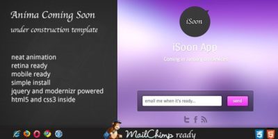 Anima - Coming Soon Template by ZoomIt