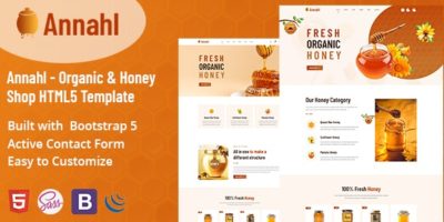 Annahl - Organic & Honey Shop HTML5 Template by themepresss