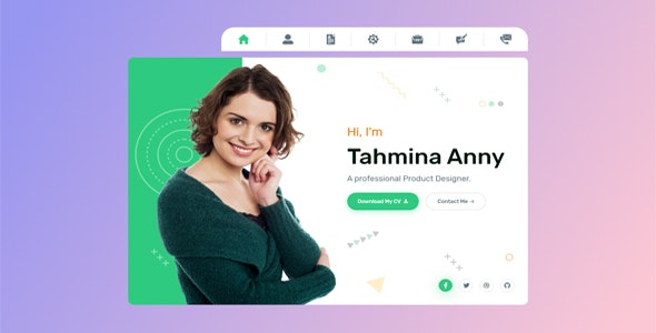 Anny - Personal Portfolio PSD Template by web-template