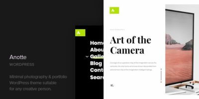 Anotte - Horizontal Photography WordPress Theme by CocoBasic