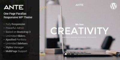 Ante - The Ultimate WordPress Parallax Theme by PremiumLayers