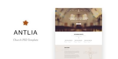 Antlia - Church PSD Template by AlitStudio