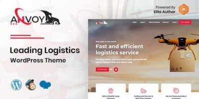Anvoy - Logistics WordPress Theme by scriptsbundle