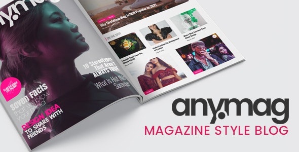 Anymag - Magazine Style WordPress Blog by 3-Styler