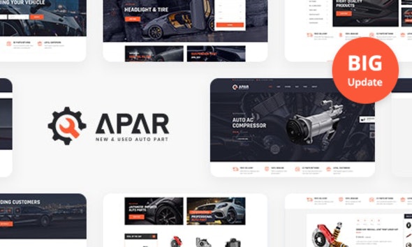 Apar - Auto Parts WordPress Shop Theme by BoostifyThemes