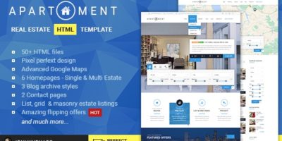 Apartment HTML - Real Estate Multi/Single Property by johnnychaos