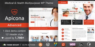 Apicona - Health & Medical WordPress Theme by thememount