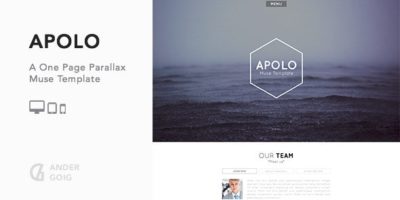 Apolo - One Page Parallax Muse Template by AnderGoig