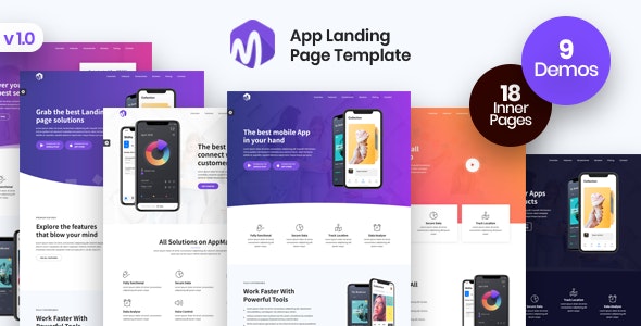 App Landing Page - AppMax by plexdesigns