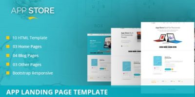 App Store - App Landing Page Template by DuezaThemes