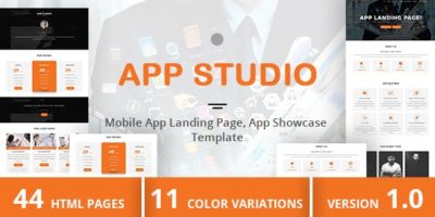 App Studio - Mobile App Landing Page
