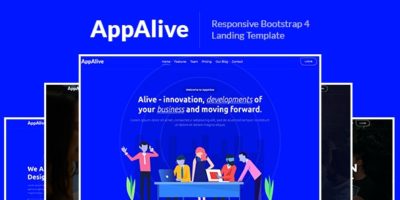 AppAlive – Responsive Bootstrap 4 Landing Template by pxdraft