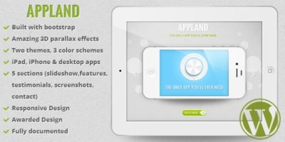 AppLand - Parallax App Landing Wordpress Theme by oxygenna