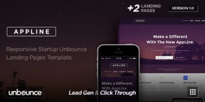 AppLine - Startup Unbounce Template by PixMarket
