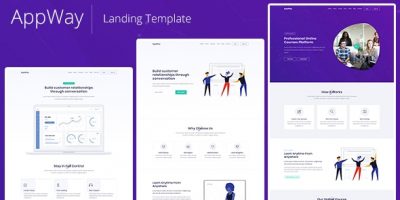 AppWay - Responsive Bootstrap 4 Landing Template by pxdraft