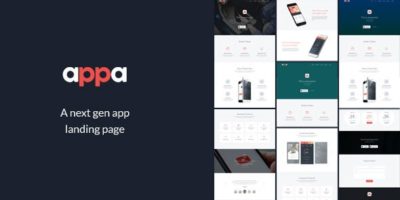 Appa - A Next Gen App Landing Page by SantuRoy