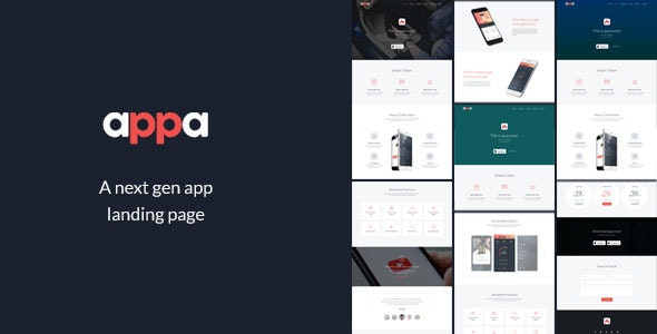 Appa - A Next Gen App Landing Page by SantuRoy