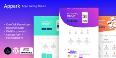 Appark - App Landing Page by QuomodoTheme