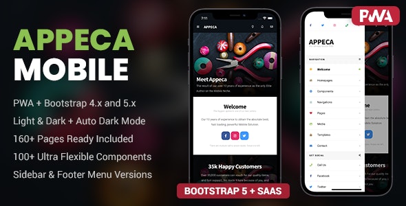 Appeca - Mobile Template & PWA by Enabled