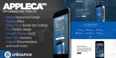 Appleca - Unbounce App Landing Page by iamGrv