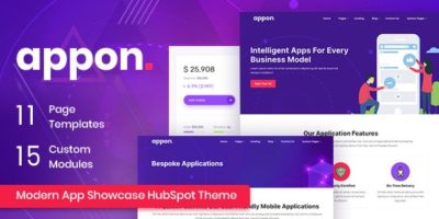 Appon - App SaaS HubSpot Theme by radiantthemes