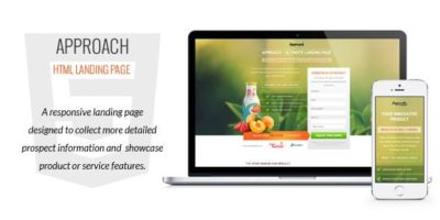 Approach - HTML Landing Page by G10v3