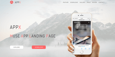 Appx_Muse App Landing Page by CreativeRacer