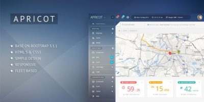 Apricot Navigation Admin Dashboard Template by themesmile