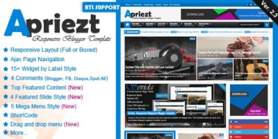 Apriezt - Responsive Magazine/News Blogger Theme by MKRdezign