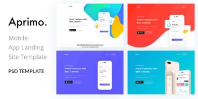Aprimo-Mobile App Landing Page PSD Template by CreativeGigs