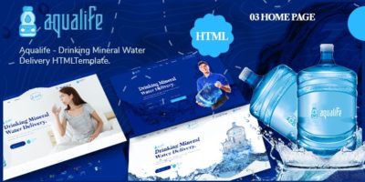 Aqualife - Drinking Mineral Water Delivery HTML5 Template by creativemela