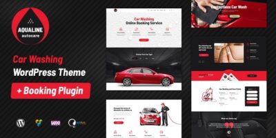 Aqualine - Car Washing Service with Booking System WordPress Theme by like-themes