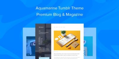 Aquamarine Tumblr Theme Premium Blog & Magazine by ThemeChimp