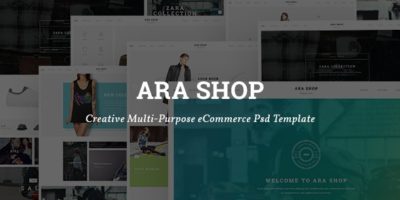Ara - Fashion Store Multipurpose PSD Template by AlitStudio