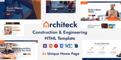 Architeck - Construction HTML5 Template by peacefuldesign