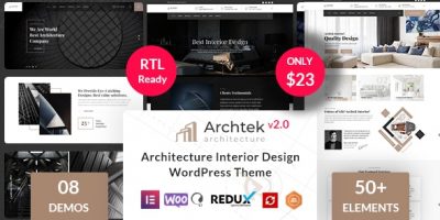 Archtek -  Architecture Interior Design WordPress Theme by rs-theme