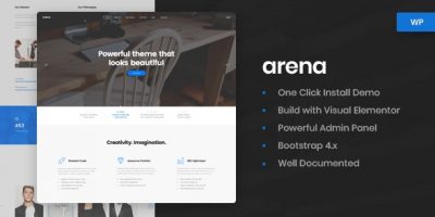 Arena - Business & Agency WordPress Theme by Nunforest