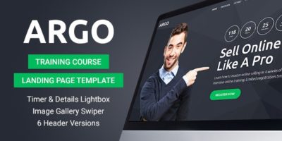 Argo - Training Course Landing Page Template by InovatikThemes