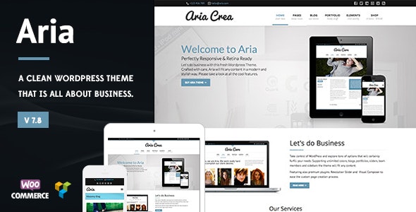 Aria - Pure Business WordPress Theme by Pirenko