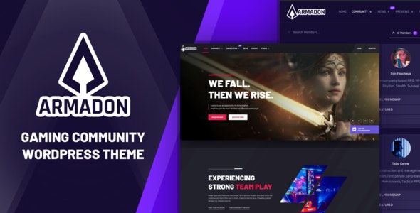 Armadon - Gaming Community WordPress Theme by themosaurus
