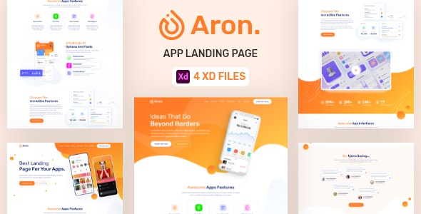 Aron - App Landing Page by uihub