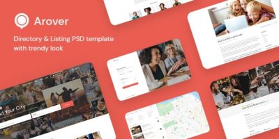 Arover - Directory & Listing PSD Template by MirrorTheme