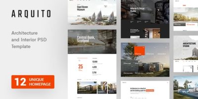 Arquito - Architecture & Interior PSD Template by LoganCee