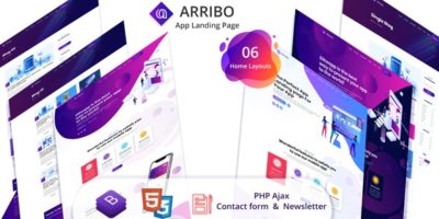 Arribo - App Landing Page by UIAXIS