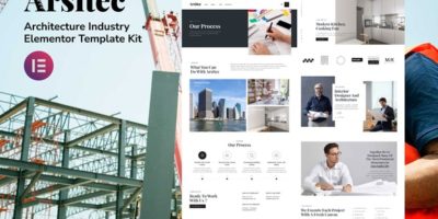 Arsitec - Architecture and Interior Elementor Template Kit by deTheme