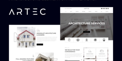 Artec - Architecture Elementor Template Kit by aStylers