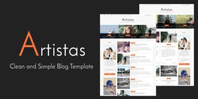 Artistas - Clean and Simple Blog Template by kendythemes