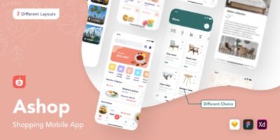 Ashop - Shopping Mobile App by Capi_Creative_Design